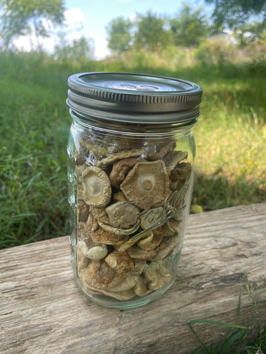 Dehydrated Shiitake caps 3oz